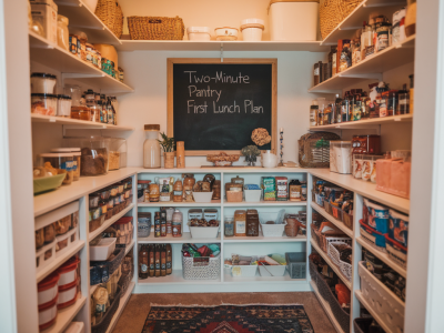 How to use a two-minute pantry-first lunch plan to reduce afternoon anxiety and boost focus