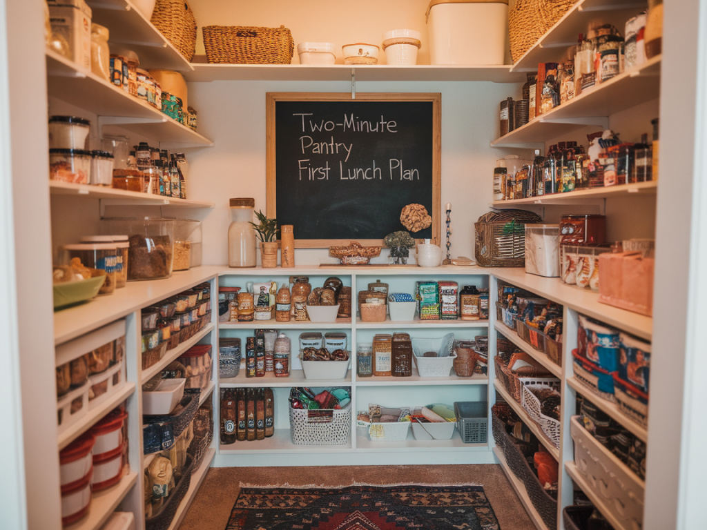 How to use a two-minute pantry-first lunch plan to reduce afternoon anxiety and boost focus