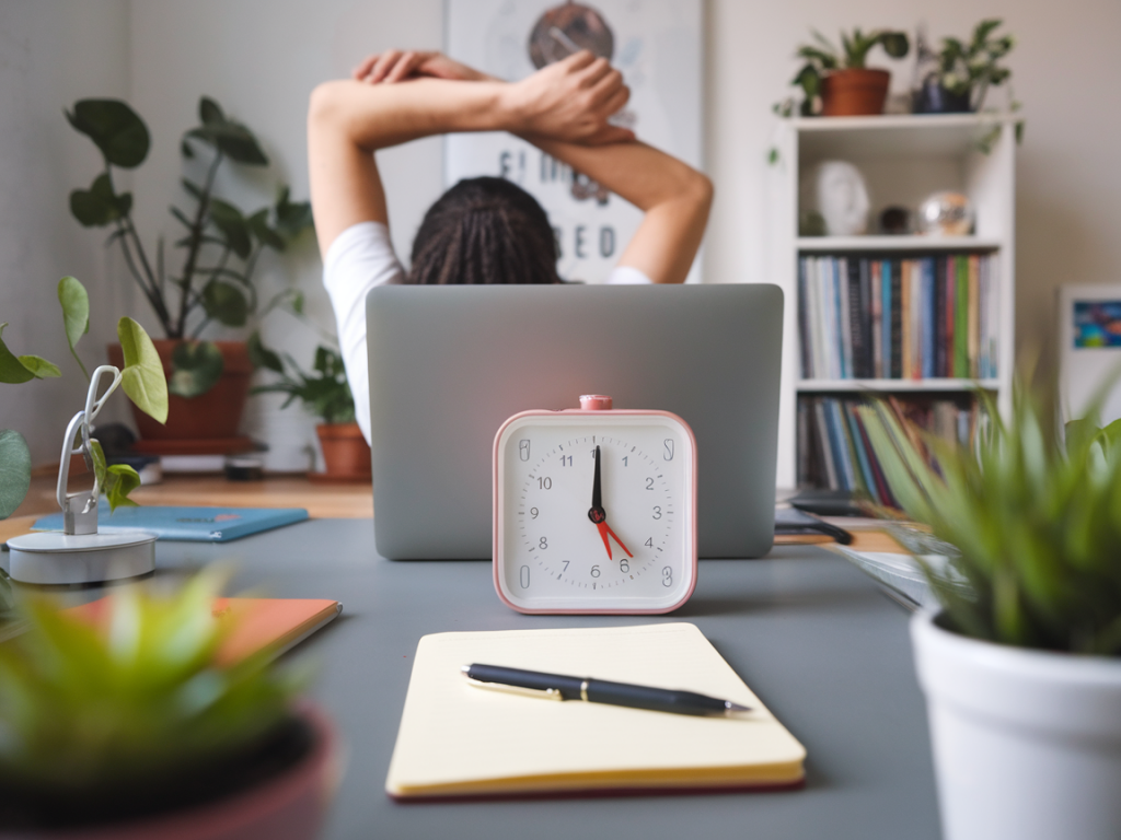 How to use the Pomodoro method with gentle movement breaks to reduce burnout