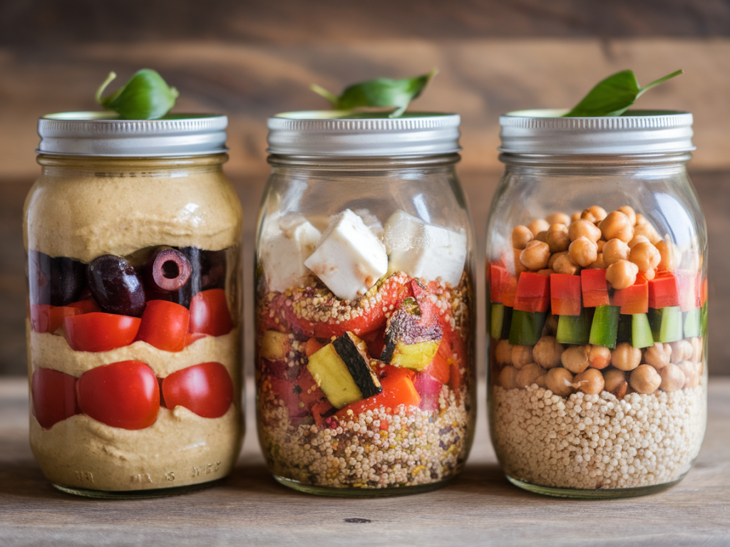 How to prepare three anti-anxiety mason-jar lunches for the busiest, most unpredictable days
